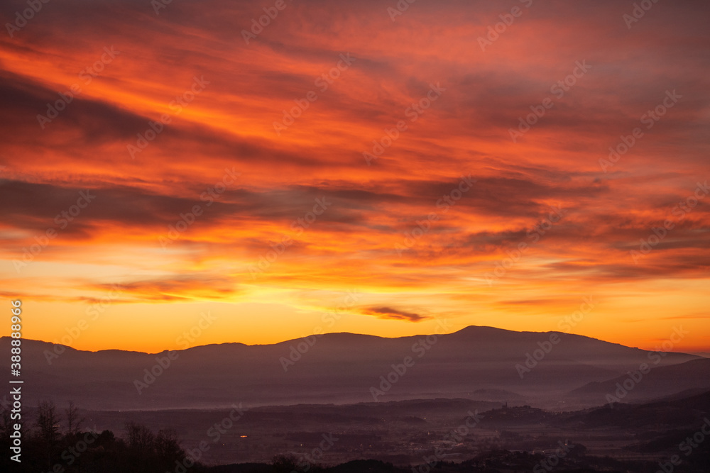 Sunrise, Casentino, Italy
