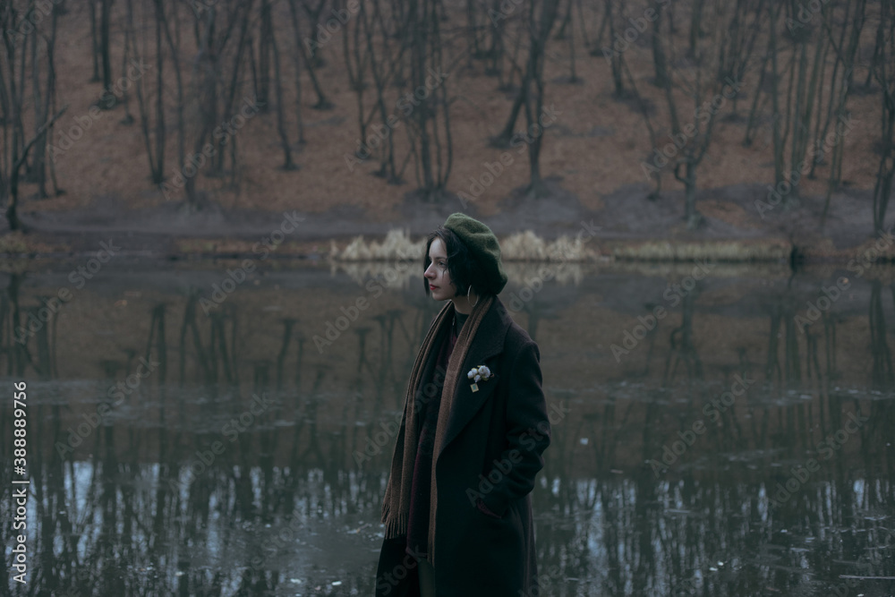 atmospheric photo with a girl with wet hair atmospheric photo with a girl with wet hair