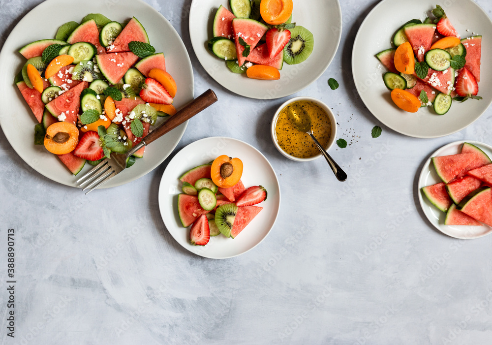 Summer Fruit Salad with Feta Summer Fruit Salad with Feta