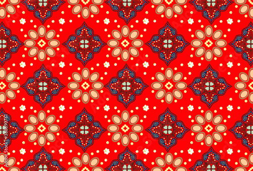 Batik Indonesian: is a technique of wax-resist dyeing applied to whole cloth, or cloth made using this technique originated from Indonesia.
