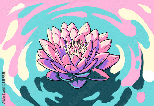 Obraz na plátně Lotus Flower In Water