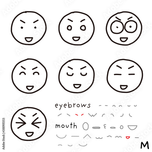 hand-drawn facial expression icon_05_m