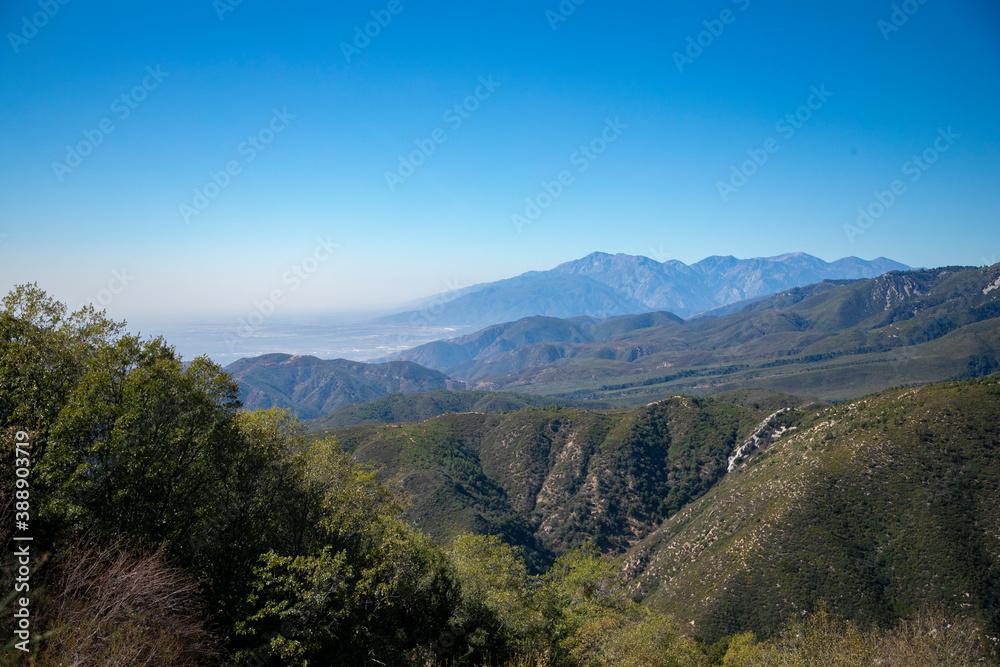mountain landscape with haze