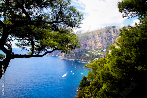 Capri island beautiful views  scenery  landscapes  panoramas  towns  buildings  cosy streets  historical heritage Italy  