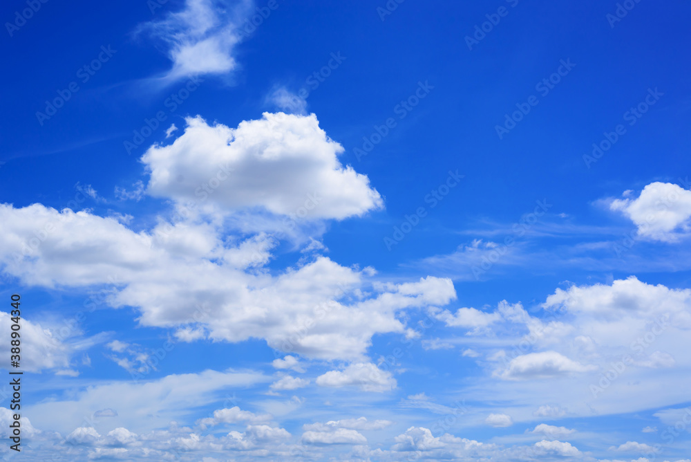 Blue sky with white clouds in the day, Nature background Blue sky with white clouds in the day, Nature background