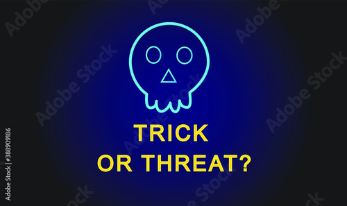 Character cartoon ghost evil monster Skull cranium horror smile happy trick of threat icon vector decoration ornament happy holloween holiday festival october month silhouette background wallpaper	