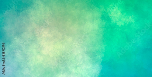 abstract rich empty background with a mix of green, blue and beige colors. Watercolor painting effect. Universal background, the basis for decor
