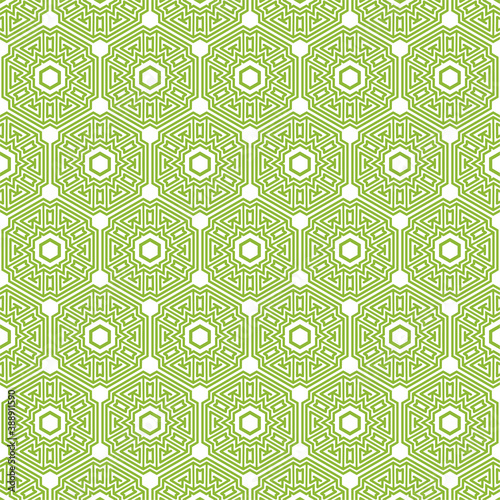 Modern hexagon geometric seamless patterns