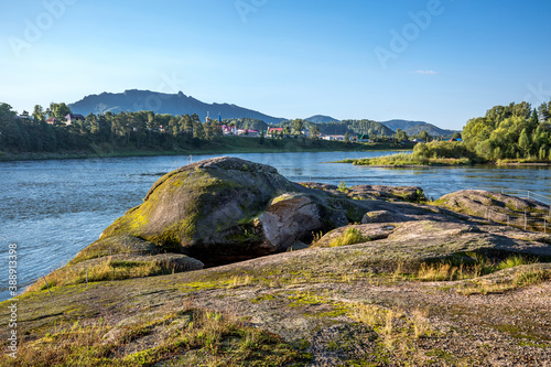 Monument of nature-Stone of love. The Village Of Turochak, Altai Republic photo