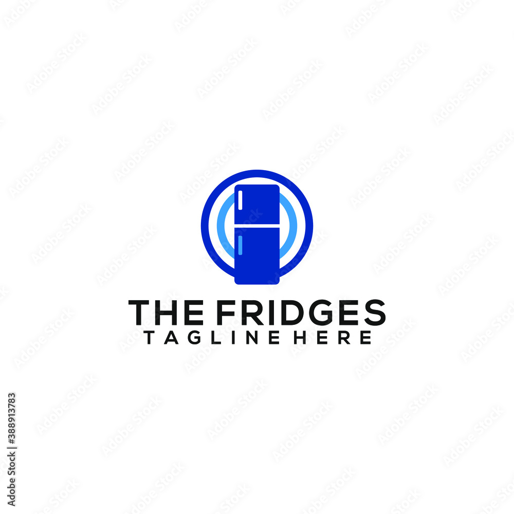 The fridges logo template vector