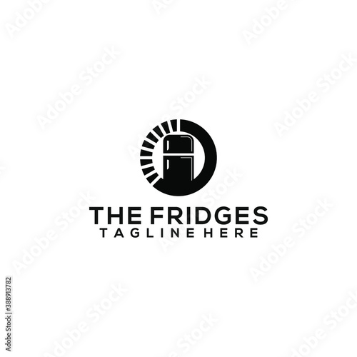 The fridges logo template vector