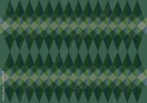 Polygon abstract on green color background. Light green color vector shining triangular pattern. An elegant bright illustration. The triangular pattern for your business design.