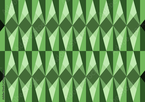 Polygon abstract on a green background. Light green vector shining triangular pattern. An elegant bright illustration. The triangular pattern for your business design.