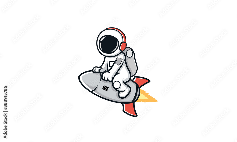 Astronaut Logo Design
