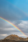 Rainbow scenery on the Gobi Desert