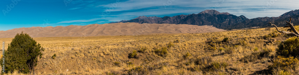 Mt. Herard and the Dune Field of Great Sand Dunes National Park, Colorado, USA