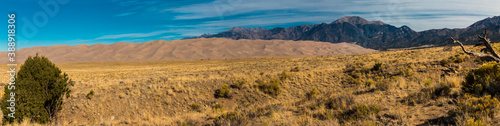 Mt. Herard and the Dune Field of Great Sand Dunes National Park  Colorado  USA