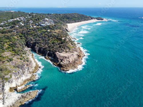 The gorgeous tropical ocean off North Stradbroke Island, Queensland, Australia