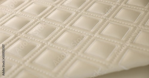 Bentley Continental interior hand needlework cream leather