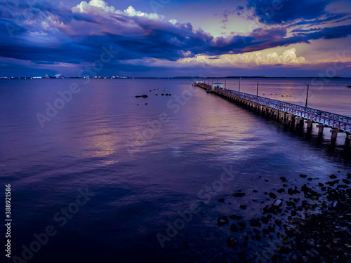 pier at sunset