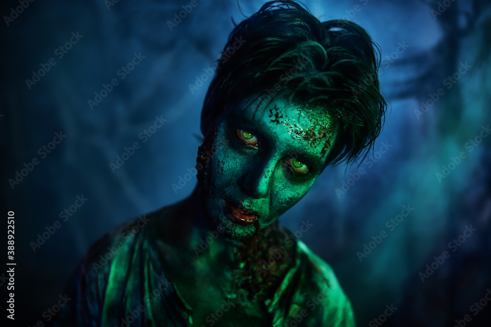 scary zombie boy