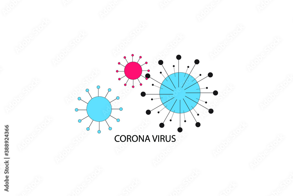 Coronavirus 2019-nCoV. Corona virus icon isolated Coronavirus 2019-nCoV. Corona virus icon isolated