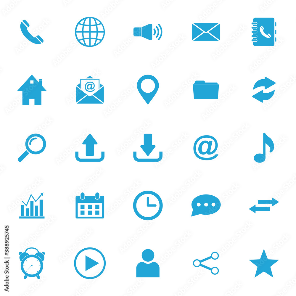 website icon set vector symbol website icon set vector symbol