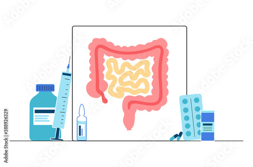 intestine logo concept