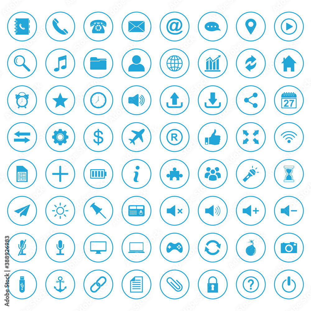 website icon set vector symbol website icon set vector symbol