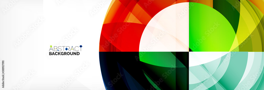 Round shapes, triangles and circles. Modern abstract background Round shapes, triangles and circles. Modern abstract background