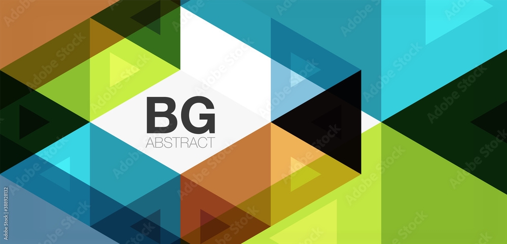 Mosaic triangle pattern abstract background for cover, banner, flyer and poster and other template Mosaic triangle pattern abstract background for cover, banner, flyer and poster and other template