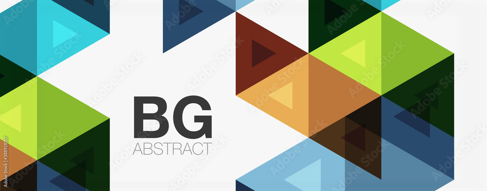 Mosaic triangle pattern abstract background for cover, banner, flyer and poster and other template Mosaic triangle pattern abstract background for cover, banner, flyer and poster and other template