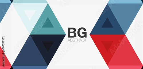 Mosaic triangle pattern abstract background for cover, banner, flyer and poster and other template