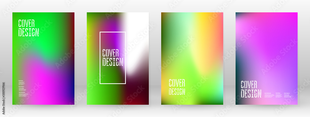 Fototapeta premium Pastel Soft. Rainbow Gradient Set Color Background