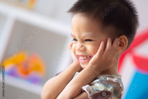 Cute baby smiling