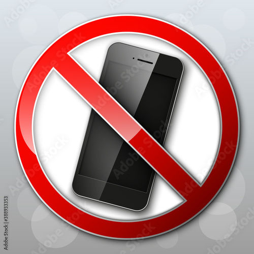 do not talk on a cell phone. Advertising banner. Turn off the mobile devices. regime of flight