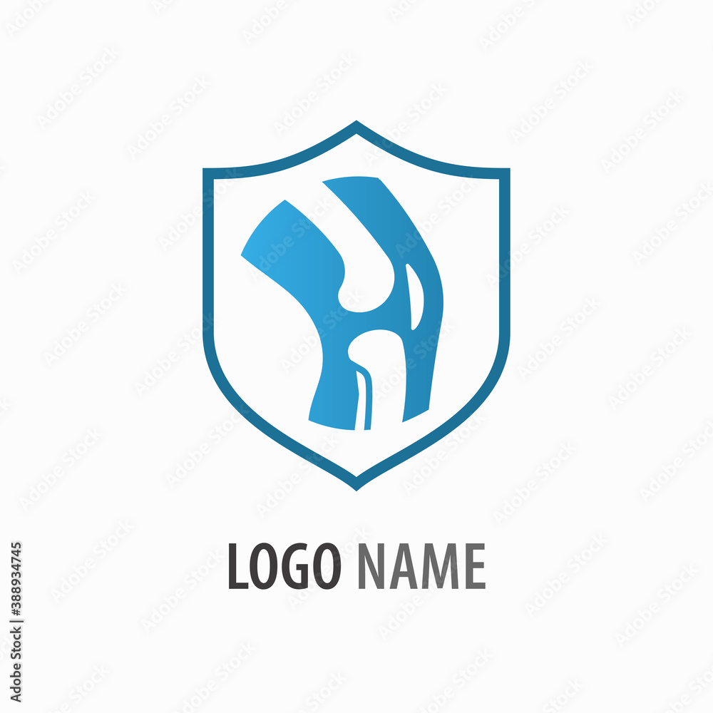 Knee icon. Logo design template. Vector illustration. Knee icon. Logo design template. Vector illustration.