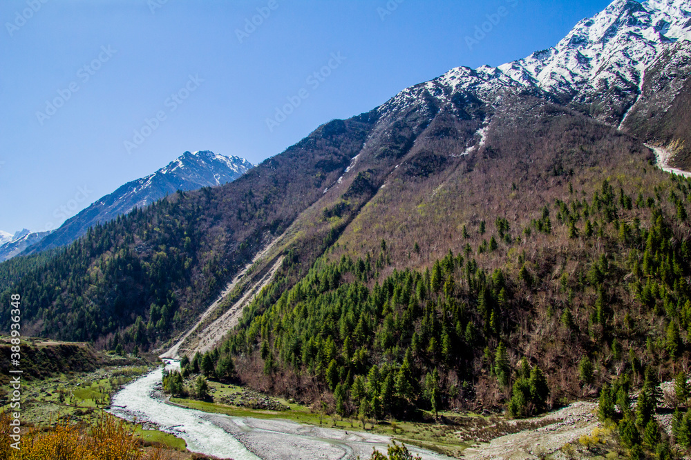 Beautiful River flowing though Chitkul Beautiful River flowing though Chitkul