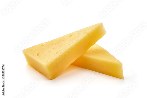 Holland cheese, isolated on white background