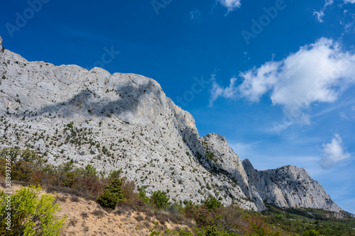Landscape with mountain views in the Republic of Crimea, Russia. A clear Sunny day on September 18