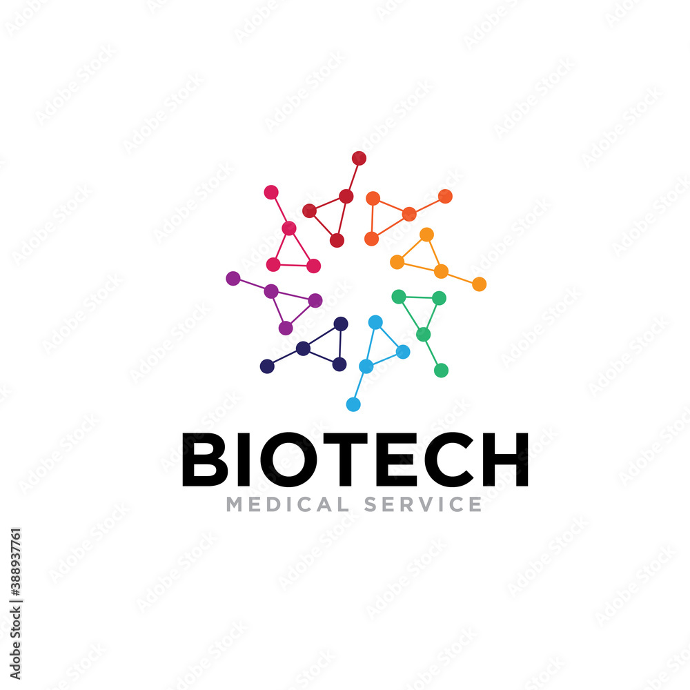 circle bio tech molecule logo designs for medical service circle bio tech molecule logo designs for medical service