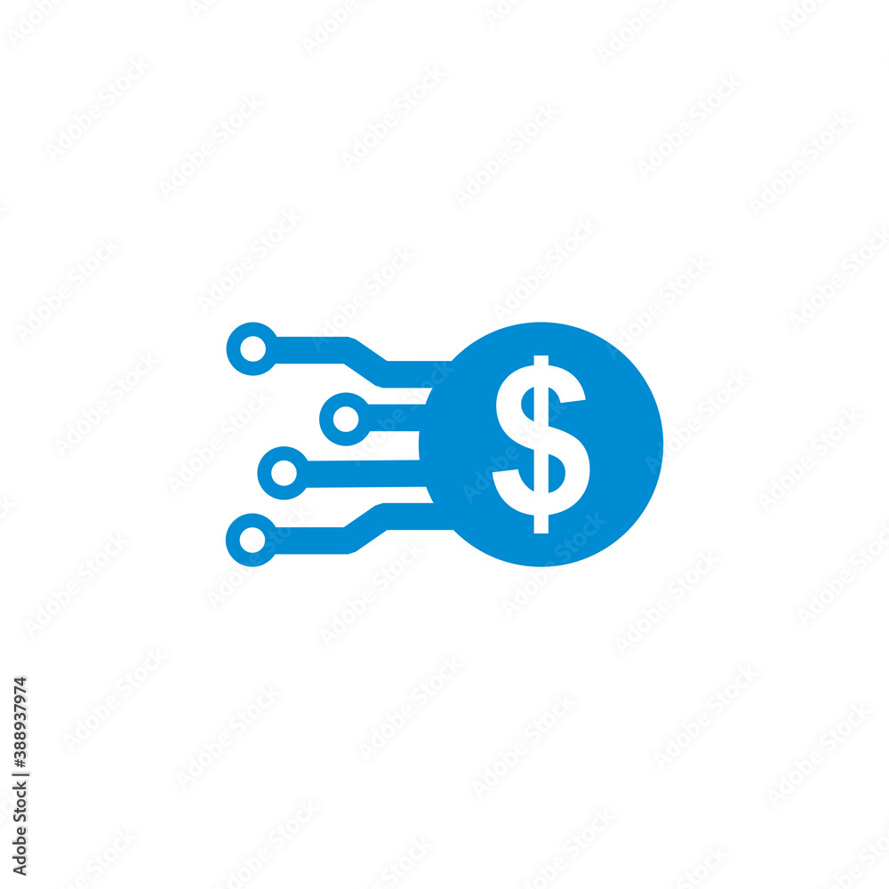 Digital Money Vector , Technology Logo Digital Money Vector , Technology Logo