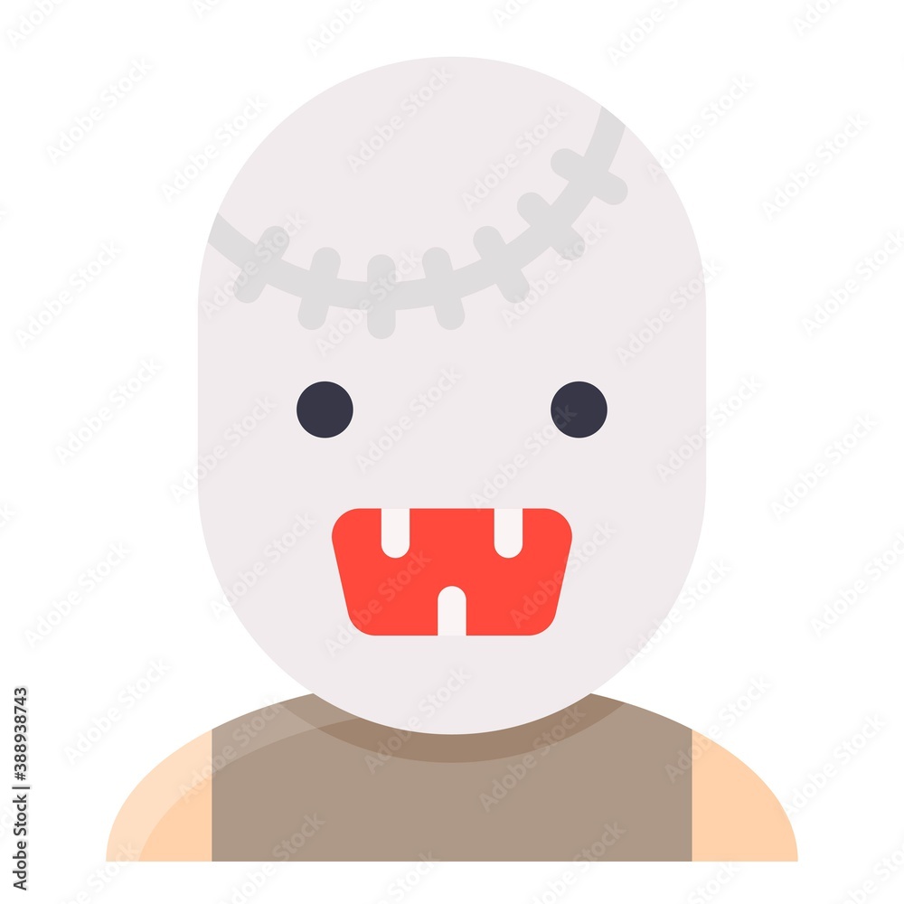 Undead avatar, Halloween costume vector illustration Undead avatar, Halloween costume vector illustration