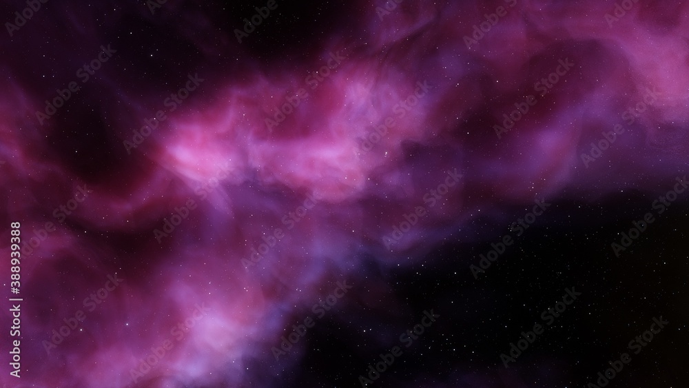 Space background with realistic nebula and shining stars, colorful cosmos with stardust and milky way, magic color galaxy, infinite universe and starry night 3d render