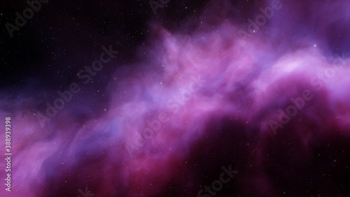 Fototapeta Naklejka Na Ścianę i Meble -  Space background with realistic nebula and shining stars, colorful cosmos with stardust and milky way, magic color galaxy, infinite universe and starry night 3d render