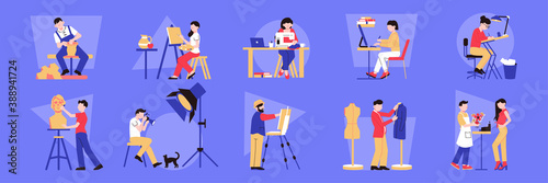 Artist Professions Icons Collection