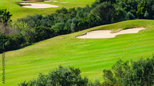 Golf course in Spain photo