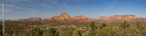 Beautiful landscape saw from the Sedona Airport Scenic Lookout