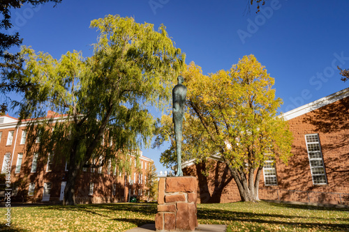 Beautiful fall color around the campus of Northern Arizona University photo