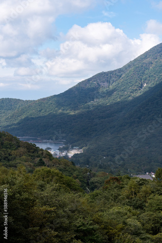 赤城山 小沼付近から観る大沼と山の風景 2020 群馬県 赤城山 © nagomi_camera